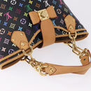 LOUIS VUITTON Monogram Multicolor Annie GM Tote Bag Black M40304 LV Auth ka5405V-6