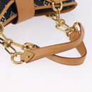 LOUIS VUITTON Monogram Multicolor Annie GM Tote Bag Black M40304 LV Auth ka5405V-7