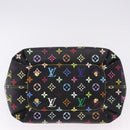 LOUIS VUITTON Monogram Multicolor Annie GM Tote Bag Black M40304 LV Auth ka5405V-5