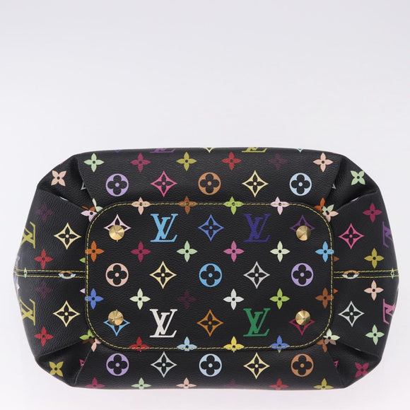 LOUIS VUITTON Monogram Multicolor Annie GM Tote Bag Black M40304 LV Auth ka5405V