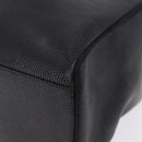 Salvatore Ferragamo Vala Ribbon Tote Bag Leather Black Gold Tone Auth ka5406A-11