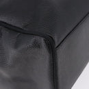 Salvatore Ferragamo Vala Ribbon Tote Bag Leather Black Gold Tone Auth ka5406A-12