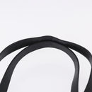 Salvatore Ferragamo Vala Ribbon Tote Bag Leather Black Gold Tone Auth ka5406A-8