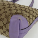 GUCCI GG Canvas Tote Bag Beige Gold 269878 Auth ka541-10