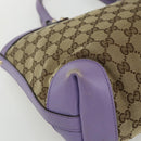 GUCCI GG Canvas Tote Bag Beige Gold 269878 Auth ka541-11