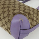 GUCCI GG Canvas Tote Bag Beige Gold 269878 Auth ka541-12