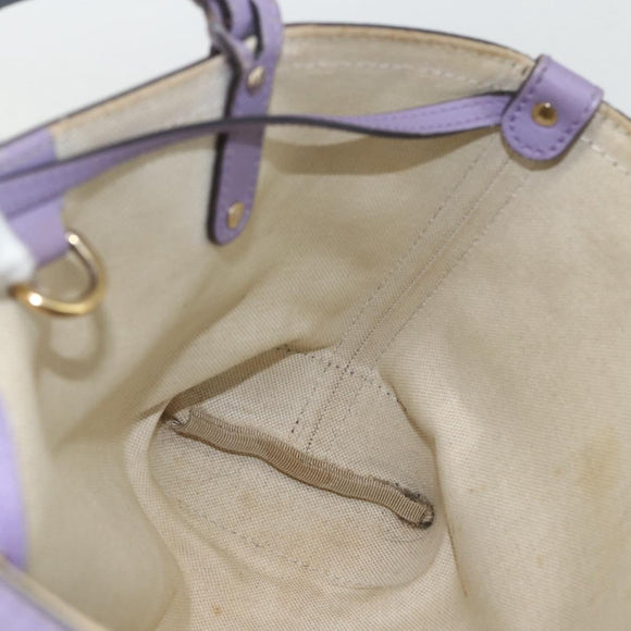 GUCCI GG Canvas Tote Bag Beige Gold 269878 Auth ka541