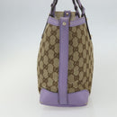 GUCCI GG Canvas Tote Bag Beige Gold 269878 Auth ka541-5