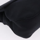 Salvatore Ferragamo Vala Hand Bag Canvas Black Silver Auth ka5410-9
