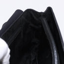 Salvatore Ferragamo Vala Hand Bag Canvas Black Silver Auth ka5410-18