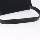 Salvatore Ferragamo Vala Hand Bag Canvas Black Silver Auth ka5410-7