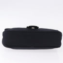 Salvatore Ferragamo Vala Hand Bag Canvas Black Silver Auth ka5410-5