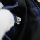 Miu Miu Matelasse Shoulder Bag Leather Blue Gold Tone Auth ka5412A-22
