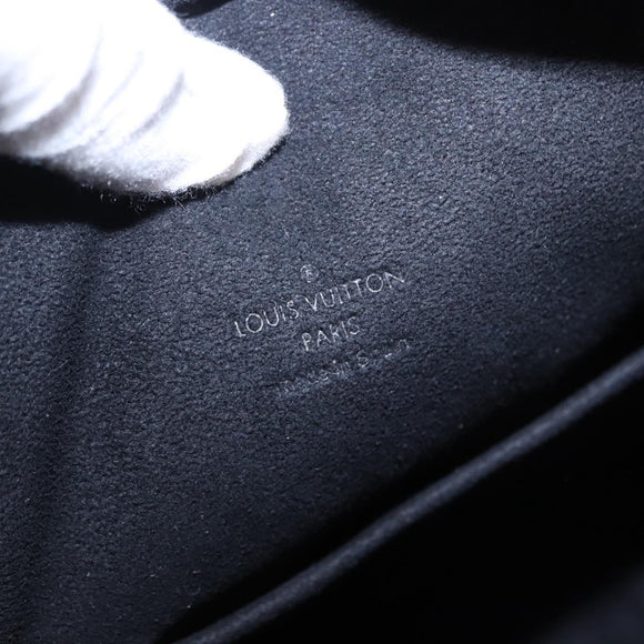 LOUIS VUITTON Monogram Diffir Clarkson Leather Black M92402 LV Auth ka5414