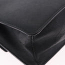 PRADA Chain Shoulder Bag Safiano leather Black Silver Auth ka5415-14