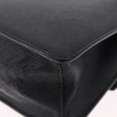 PRADA Chain Shoulder Bag Safiano leather Black Silver Auth ka5415-15