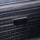 PRADA Chain Shoulder Bag Safiano leather Black Silver Auth ka5415-19