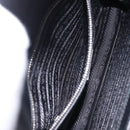 PRADA Chain Shoulder Bag Safiano leather Black Silver Auth ka5415-24