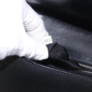 PRADA Chain Shoulder Bag Safiano leather Black Silver Auth ka5415-25