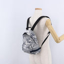 Christian Dior Toile de Jouy Backpack Nylon Navy White Auth ka5416M-26