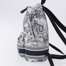 Christian Dior Toile de Jouy Backpack Nylon Navy White Auth ka5416M-4