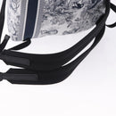 Christian Dior Toile de Jouy Backpack Nylon Navy White Auth ka5416M-9