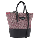 BALENCIAGA Hand Bag Canvas 2way Red Black 410790 Auth ka5418V-1