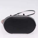 BALENCIAGA Hand Bag Canvas 2way Red Black 410790 Auth ka5418V-5