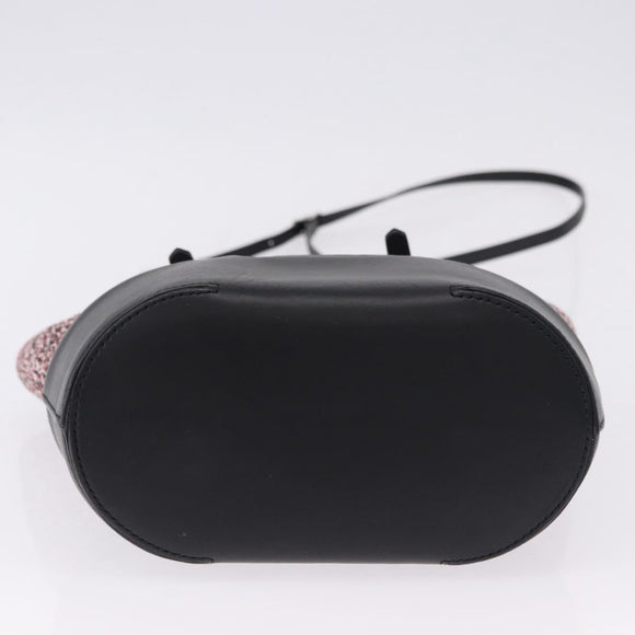BALENCIAGA Hand Bag Canvas 2way Red Black 410790 Auth ka5418V