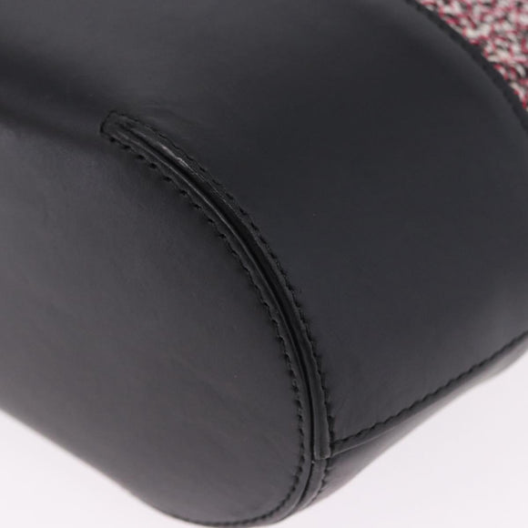 BALENCIAGA Hand Bag Canvas 2way Red Black 410790 Auth ka5418V