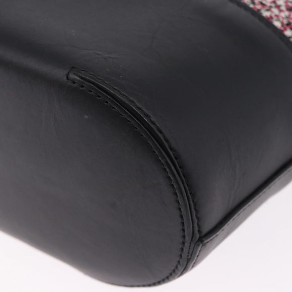 BALENCIAGA Hand Bag Canvas 2way Red Black 410790 Auth ka5418V
