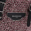 BALENCIAGA Hand Bag Canvas 2way Red Black 410790 Auth ka5418V-18