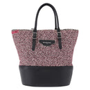 BALENCIAGA Hand Bag Canvas 2way Red Black 410790 Auth ka5418V-13