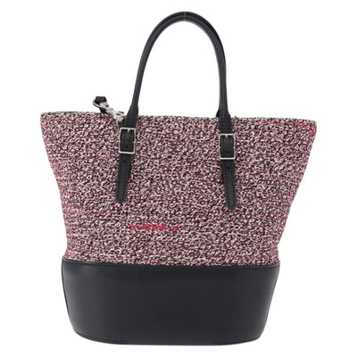BALENCIAGA Hand Bag Canvas 2way Red Black 410790 Auth ka5418V - 0