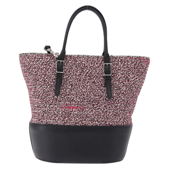 BALENCIAGA Hand Bag Canvas 2way Red Black 410790 Auth ka5418V