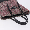 BALENCIAGA Hand Bag Canvas 2way Red Black 410790 Auth ka5418V-6