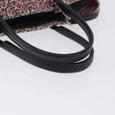 BALENCIAGA Hand Bag Canvas 2way Red Black 410790 Auth ka5418V-7