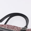 BALENCIAGA Hand Bag Canvas 2way Red Black 410790 Auth ka5418V-8