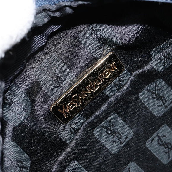 SAINT LAURENT Hand Bag Nylon Navy Auth ka542