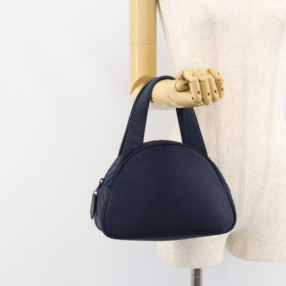 SAINT LAURENT Hand Bag Nylon Navy Auth ka542