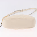 VERSACE Chain Shoulder Bag Leather Ivory Gold Tone Auth ka5420V-5