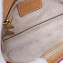 PRADA Shoulder Bag Canvas Pink Black Auth ka5421-21