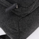PRADA Backpack Wool Gray Silver Auth ka5422V-15
