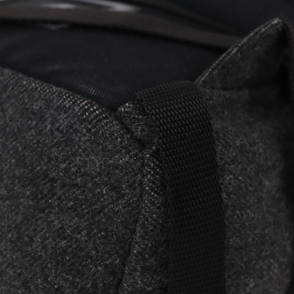 PRADA Backpack Wool Gray Silver Auth ka5422V