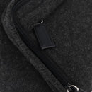 PRADA Backpack Wool Gray Silver Auth ka5422V-21
