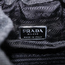 PRADA Backpack Wool Gray Silver Auth ka5422V-23