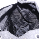 PRADA Backpack Wool Gray Silver Auth ka5422V-24