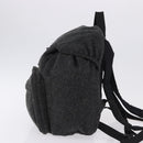 PRADA Backpack Wool Gray Silver Auth ka5422V-3