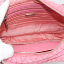 PRADA Chain Hand Bag Nylon 2way Pink Silver Auth ka5423A-20