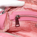 PRADA Chain Hand Bag Nylon 2way Pink Silver Auth ka5423A-23